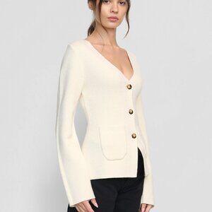 Modern Citizen - Maeve Organic Cotton-Wool V-Neck Cardigan XL - NEVER WORN